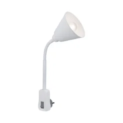 Paulmann No. 95428 Steckerleuchte Junus Flexarm E14 Weiß mit Kippschalter