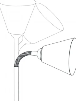 Paulmann No. 95427 Steckerleuchte Junus Flexarm E14 schwarz mit Kippschalter