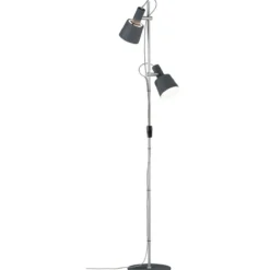 Paulmann No. 79690 Stehleuchte Neordic Haldar Dunkelgrau, Chrom matt