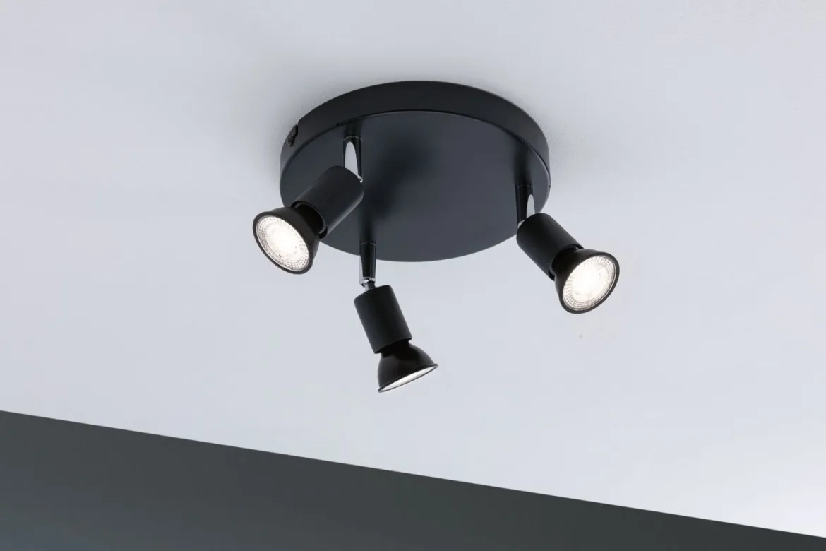 Paulmann No. 66752 Strahler Carolina 3-flammig IP44 GU10 Anthrazit ohne Leuchtmittel