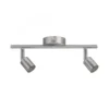 Paulmann No. 66744 Strahler Carolina 2-flammig Nickel matt ohne Leuchtmittel, max. 10W GU10