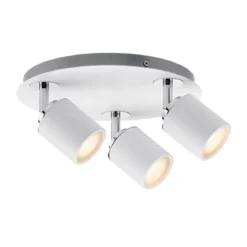 Paulmann No. 66719 Strahler Tube 3-flammig Weiß, Chrom ohne Leuchtmittel, max. 10W GU10 IP44