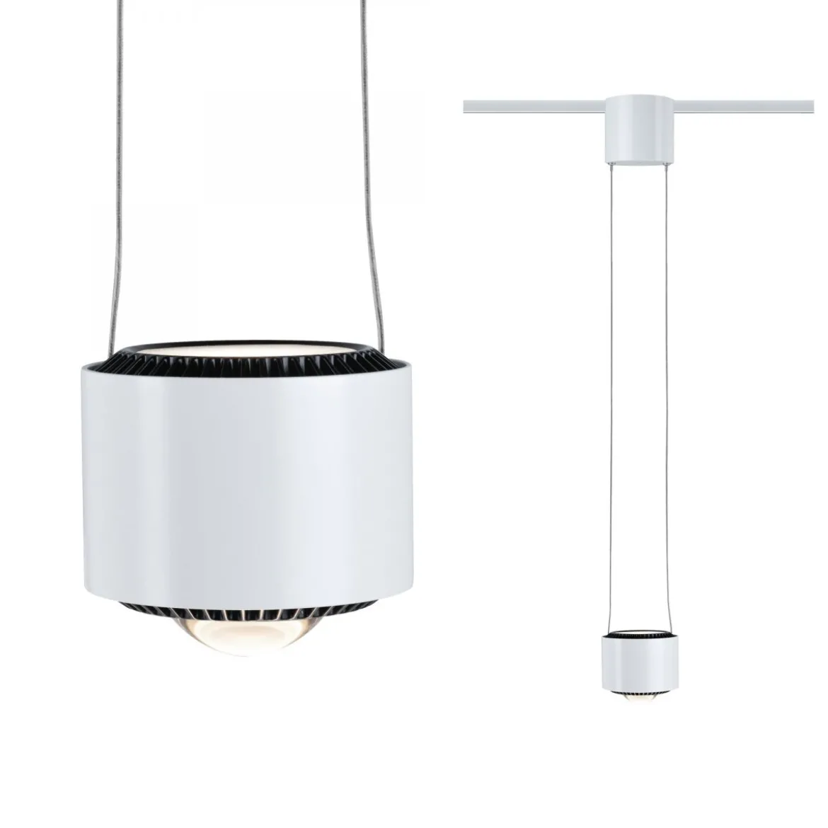Paulmann No. 94971 URail LED Pendel Aldan 1-flammig weiß schwarz dimmbar