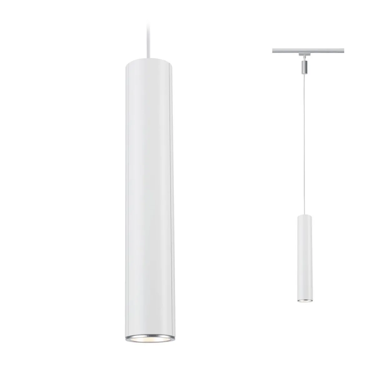 Paulmann No. 96958 URail LED-Pendel Catalejo Chrom matt weiß max. 1x10W GU10