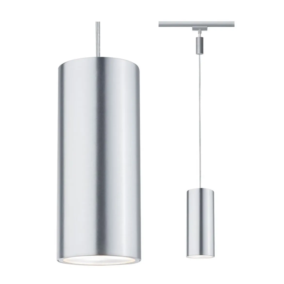 Paulmann No. 95177 URail LED Pendel 1x6W Barrel 230V Chrom matt Alu eloxiert