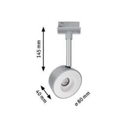 Paulmann No. 95473 URail LED Spot Pellet Chrom matt 370lm dimmbar