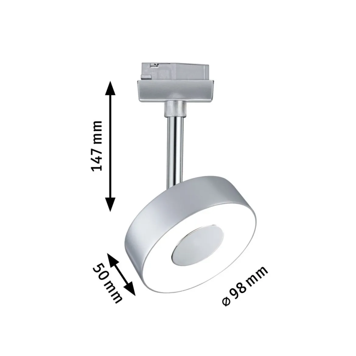 Paulmann No. 95271 URail LED-Spot 5W Circle 230V Chrom matt
