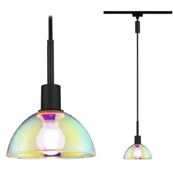 Paulmann No. 96976 URail Pendel Sarrasani Schwarz Dichroic ohne Leuchtmittel E14
