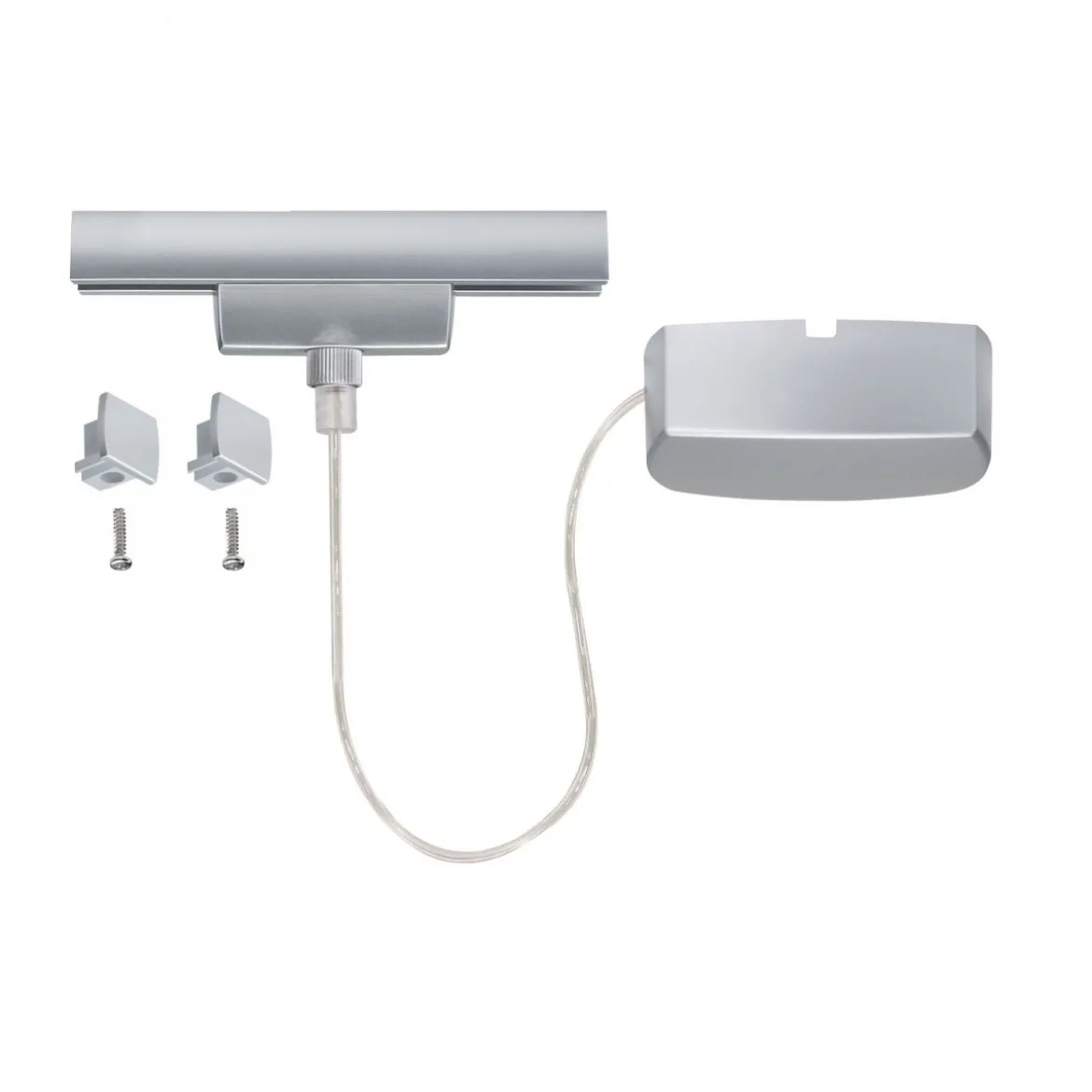 Paulmann No. 96831 URail Schienensystem Stromeinspeisung 230V, Chrom matt