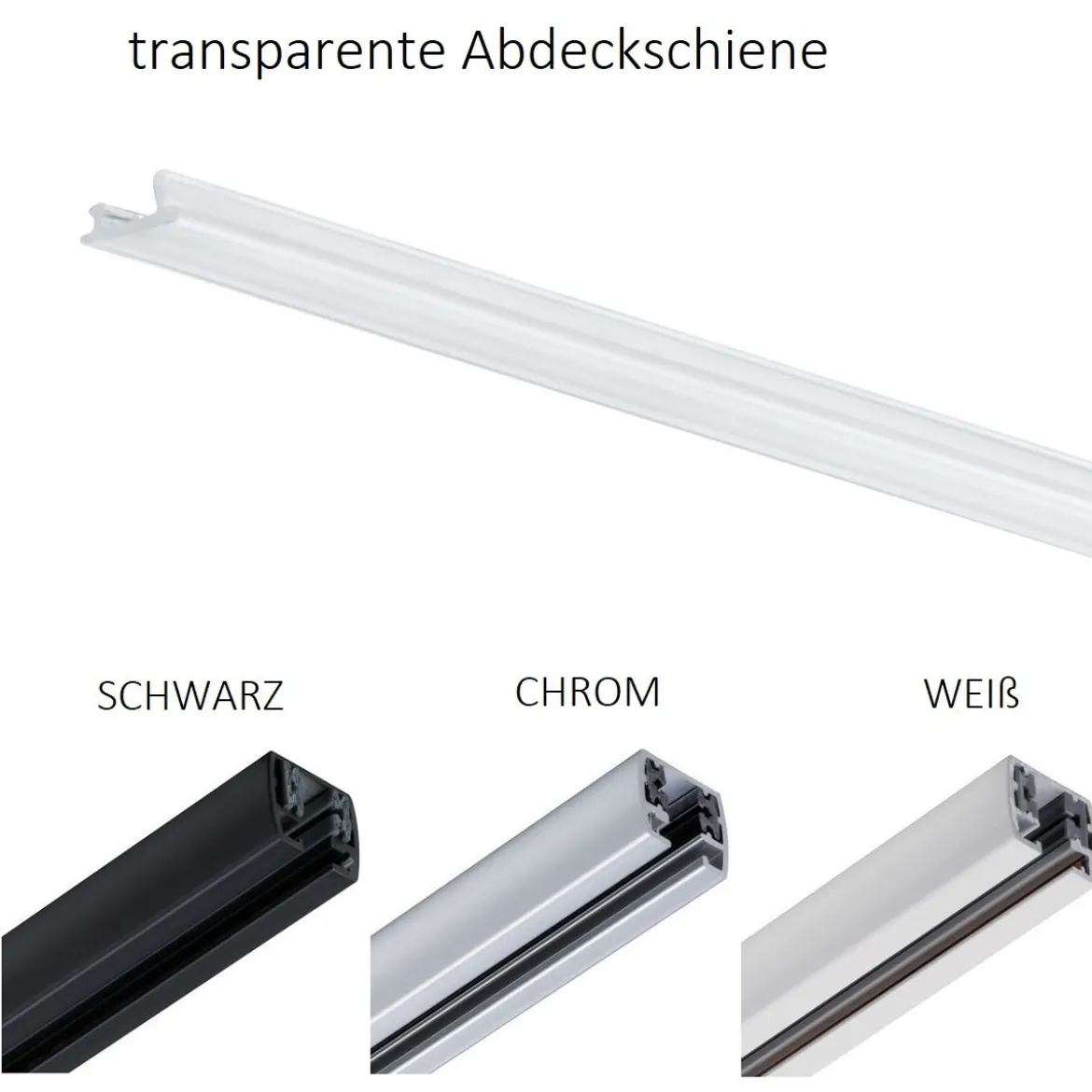 Paulmann No. 95126 URail Schienensystem Zubehör Abdeckschiene 68cm transparent