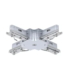 Paulmann No. 97657 URail Schienensystem Zubehör X-Verbinder 230V, Chrom matt
