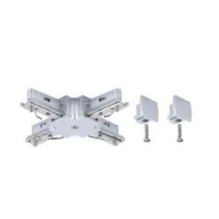 Paulmann No. 97657 URail Schienensystem Zubehör X-Verbinder 230V, Chrom matt