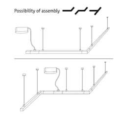 Paulmann No. 95417 URail Schienensystem Stromeinspeisung Kabel 2m 230V Weiß