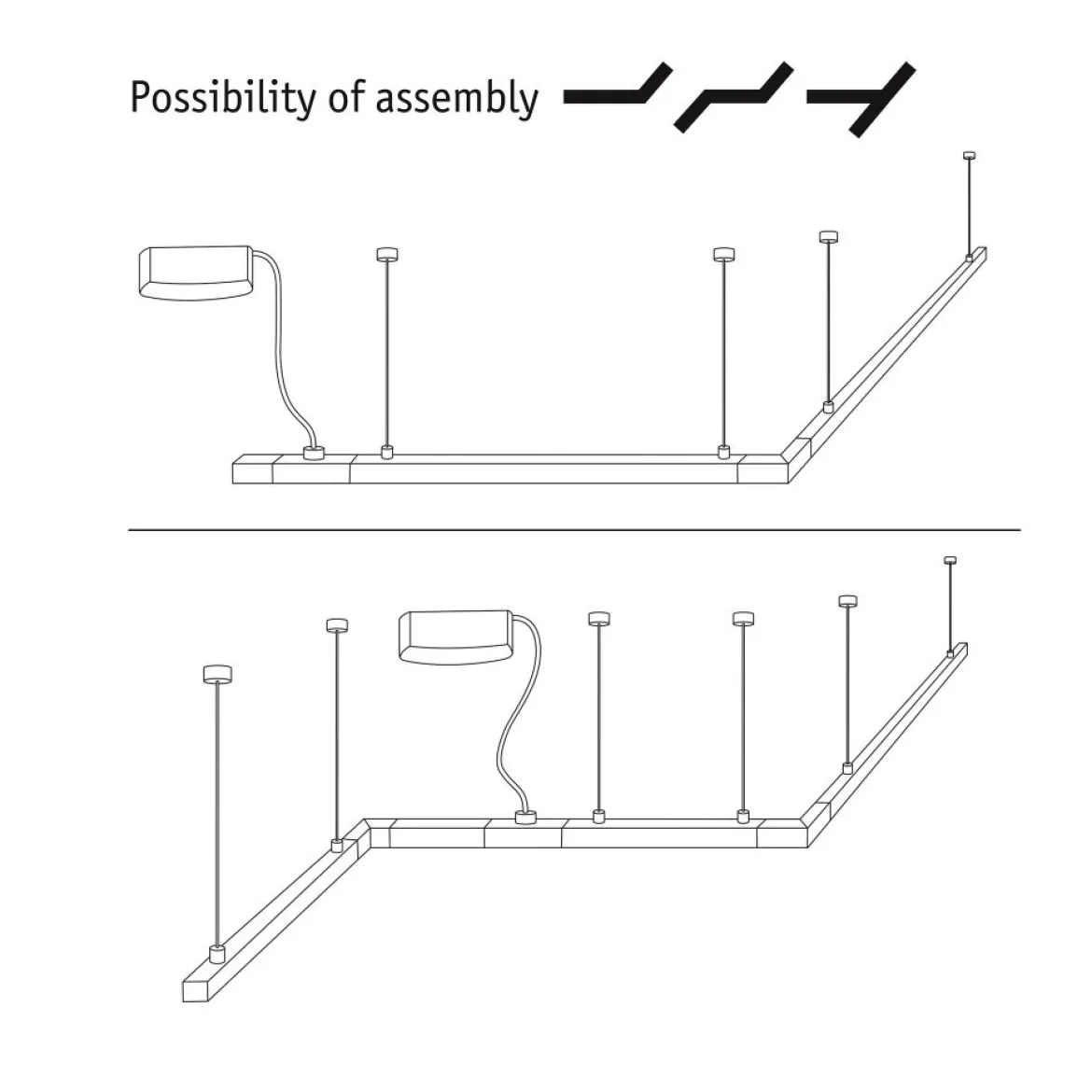 Paulmann No. 95417 URail Schienensystem Stromeinspeisung Kabel 2m 230V Weiß