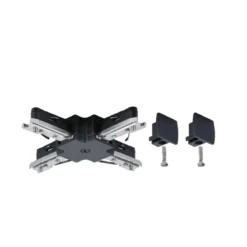 Paulmann No. 96908 URail schwarzes Schienensystem X-Verbinder schwarz 230 V