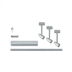 Paulmann No. 95459 URail Set Barelli Chrom matt ohne Leuchtmittel, max. 10W GU10