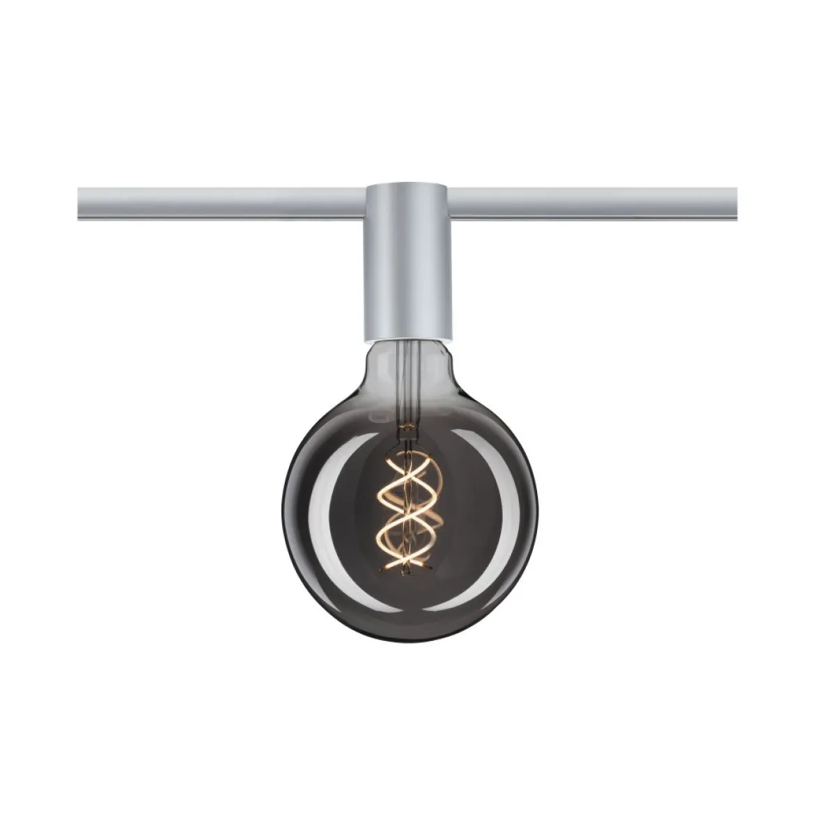 Paulmann No. 94973 URail Spot Ceiling Socket E27 Chrom matt dimmbar ohne Leuchtmittel