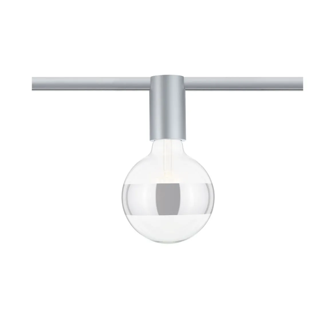 Paulmann No. 94973 URail Spot Ceiling Socket E27 Chrom matt dimmbar ohne Leuchtmittel