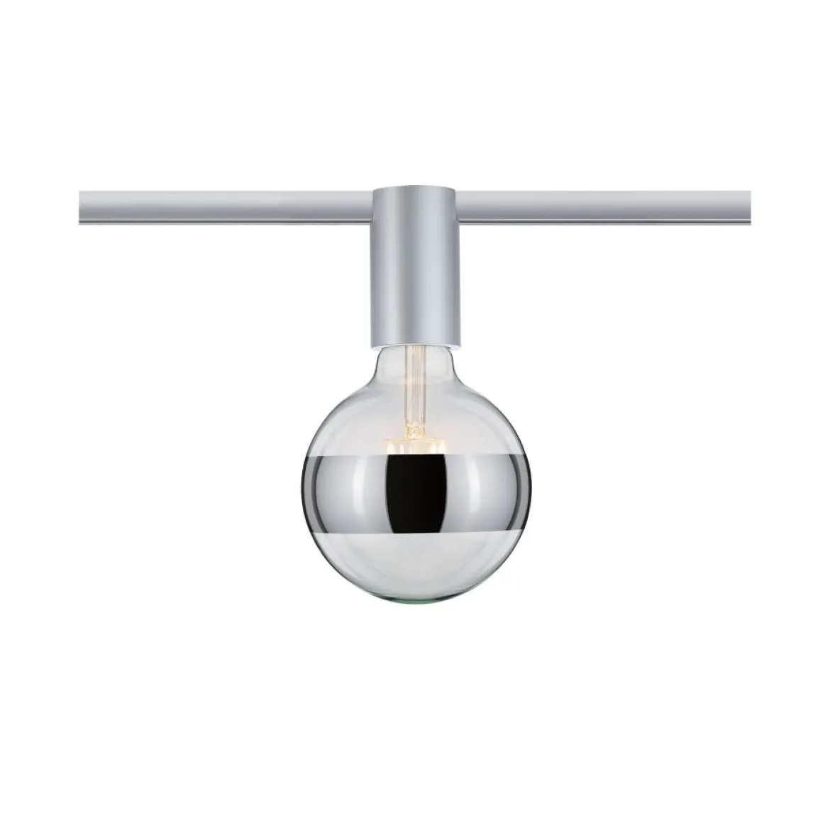 Paulmann No. 94973 URail Spot Ceiling Socket E27 Chrom matt dimmbar ohne Leuchtmittel