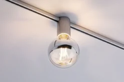 Paulmann No. 94973 URail Spot Ceiling Socket E27 Chrom matt dimmbar ohne Leuchtmittel