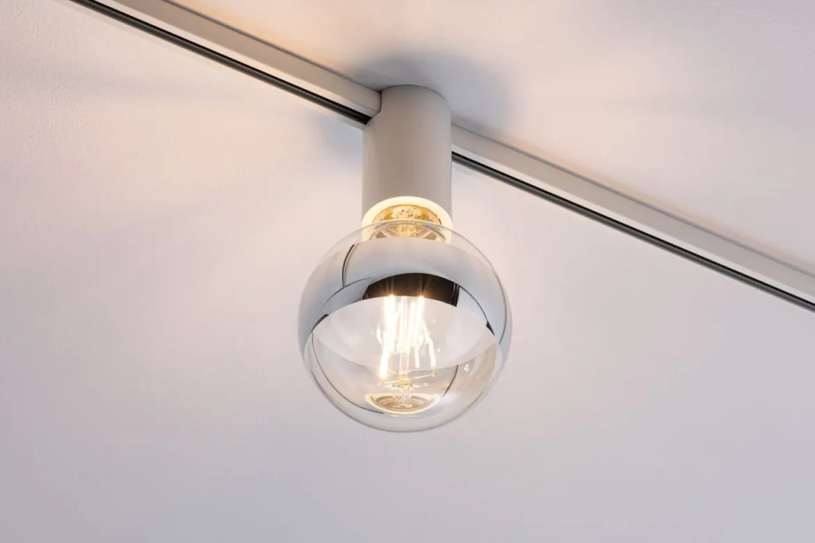 Paulmann No. 94974 URail Spot Ceiling Socket E27 Weiß dimmbar ohne Leuchtmittel