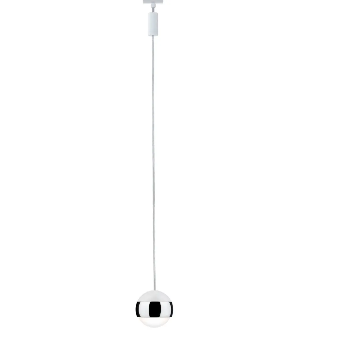 Paulmann No. 95458 URail System LED Pendel Capsule II 1x6W Weiß Chrom 230V Metall dimmbar