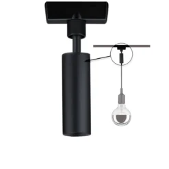 Paulmann No. 96914 URail Universal Pendel Adapter Schwarz Metall Kunststoff