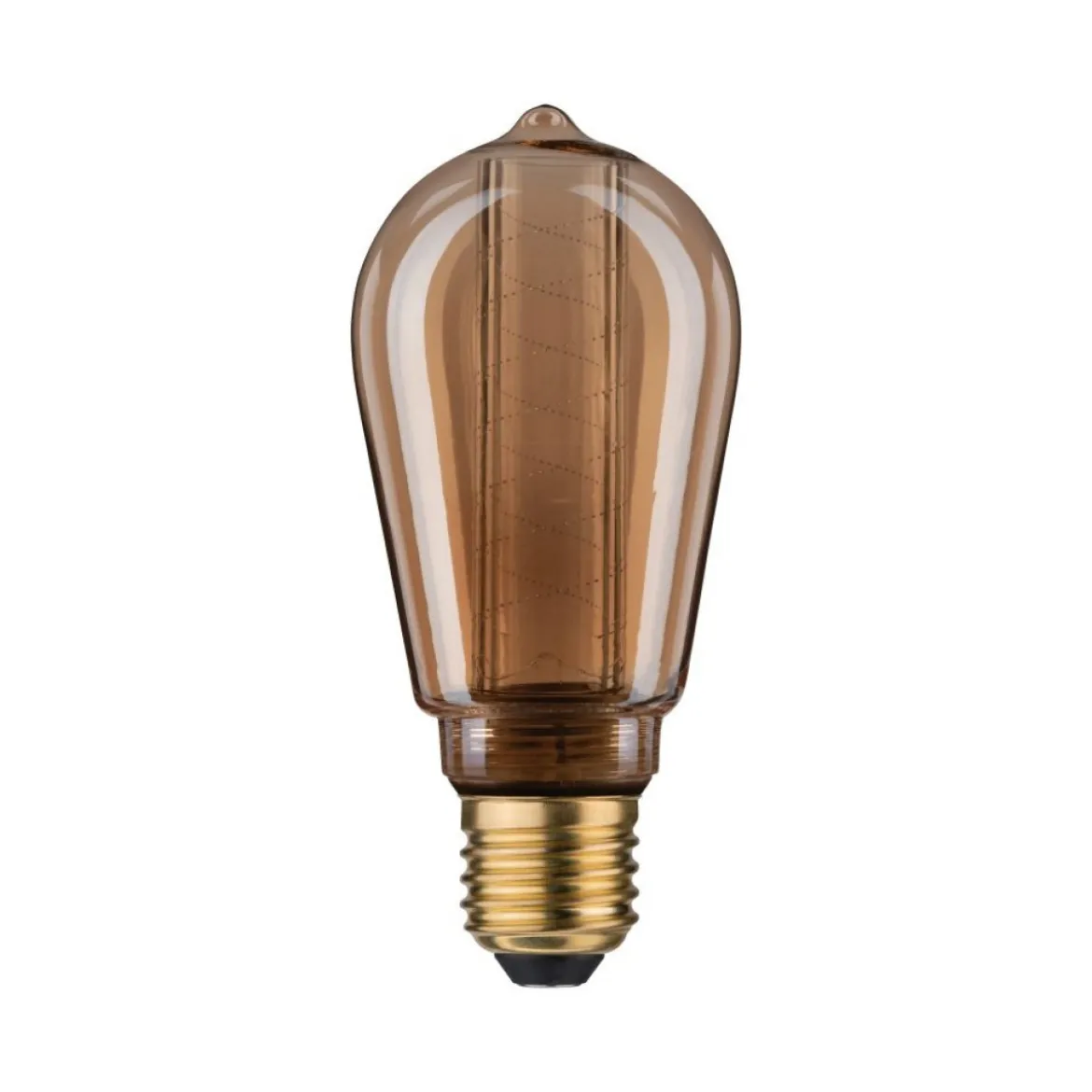 Paulmann No. 28829 Vintage-Kolben ST64 Inner Glow E27 Gold Spiralmuster dimmbar