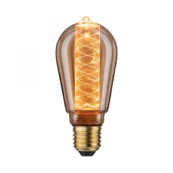 Paulmann No. 28829 Vintage-Kolben ST64 Inner Glow E27 Gold Spiralmuster dimmbar