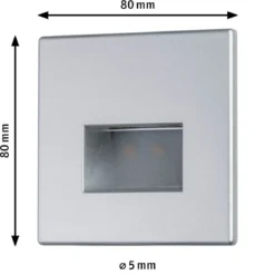 Paulmann No. 99495 Wandeinbauleuchte LED Edge 1,1W Chrom matt