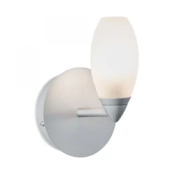 Paulmann No. 70838 Wandleuchte Carina IP44 1-flammig Chrom matt ohne Leuchtmittel, max. 28W G9