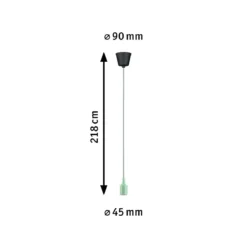 Paulmann 78428 Pendelleuchte Ketil E27 max. 60W Hellgrün