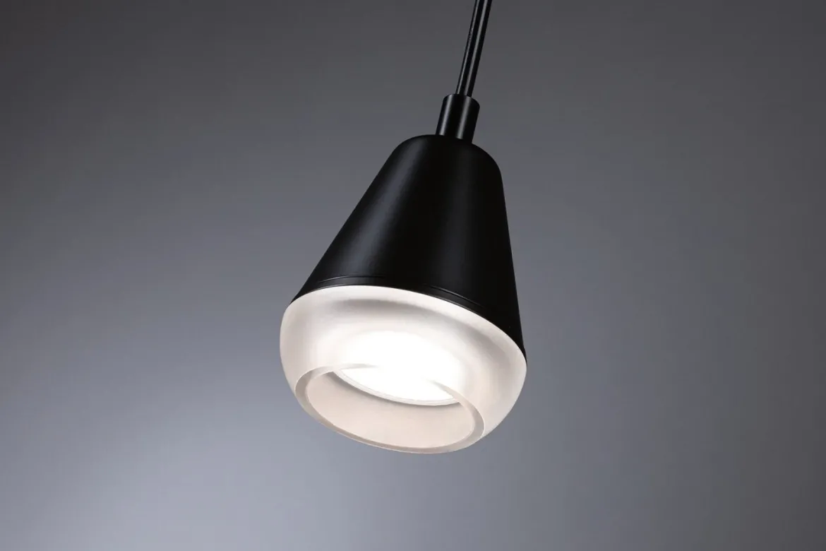 Paulmann 76990 Pendelleuchte Luia Satin Schwarz GU10 max. 10W IP44