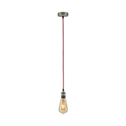 Paulmann 50386 Pendelleuchte Neordic Eldar E27 Rot Nickel