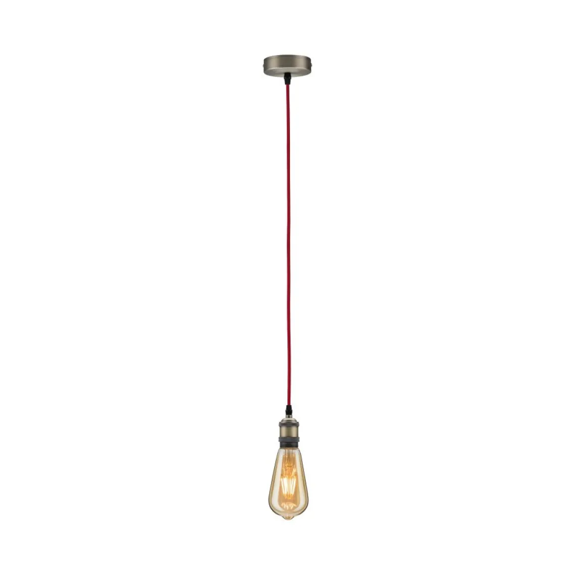 Paulmann 50386 Pendelleuchte Neordic Eldar E27 Rot Nickel