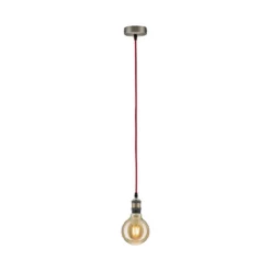 Paulmann 50386 Pendelleuchte Neordic Eldar E27 Rot Nickel