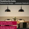 Paulmann 77062 Pendelleuchte Neordic Embla II Schwarz Gold E27