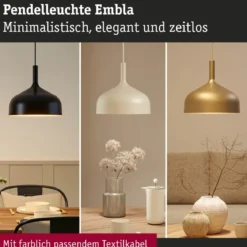 Paulmann 77066 Pendelleuchte Neordic Embla II Gold E27