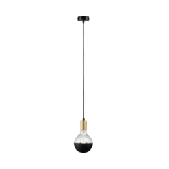 Paulmann 71134 Pendelleuchte Ravi E27 schwarz matt gold IP44