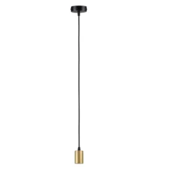 Paulmann 71134 Pendelleuchte Ravi E27 schwarz matt gold IP44