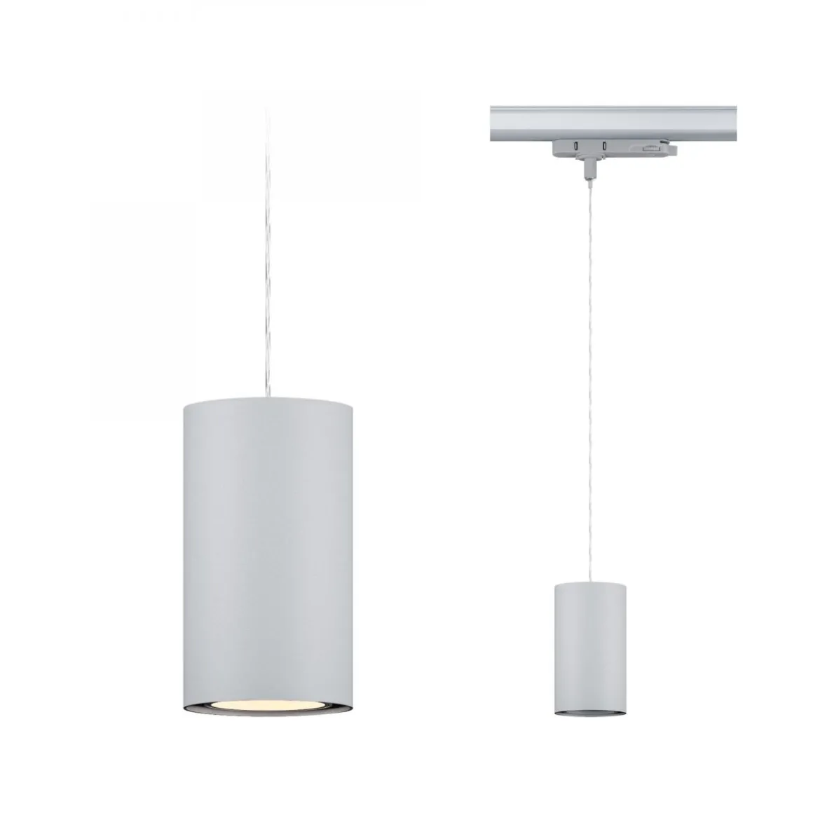 Paulmann 96606 ProRail3 LED Schienenpendel Kratos 3000K 2000lm Silber