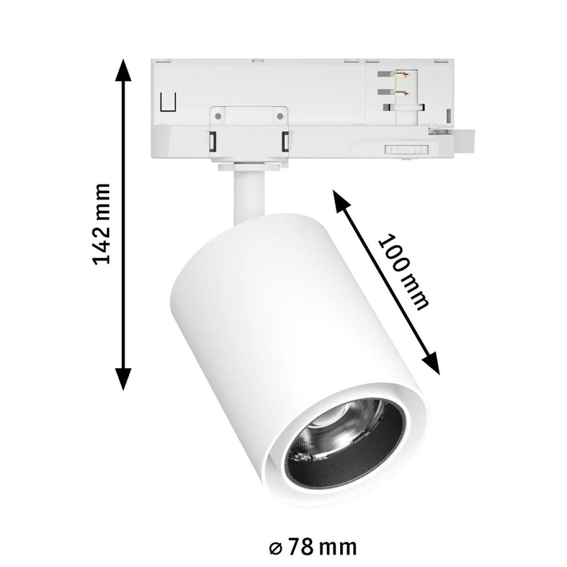 Paulmann 96553 ProRail3 LED Schienenspot Kratos weiss 4000K 36° 2000lm
