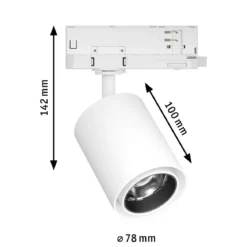 Paulmann 96577 ProRail3 LED Schienenspot Kratos weiss 4000K 36° 3100lm