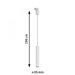 Paulmann 95398 ProRail3 3-Phasen Schienensystem Pendel Artemons GU10 max.10W Weiß