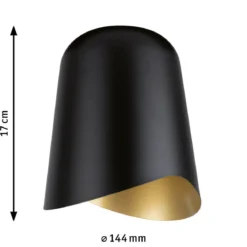 Paulmann 95604 Schienensystem Urail Schirm Alvaro DecoSystems 144mm Schwarz Gold