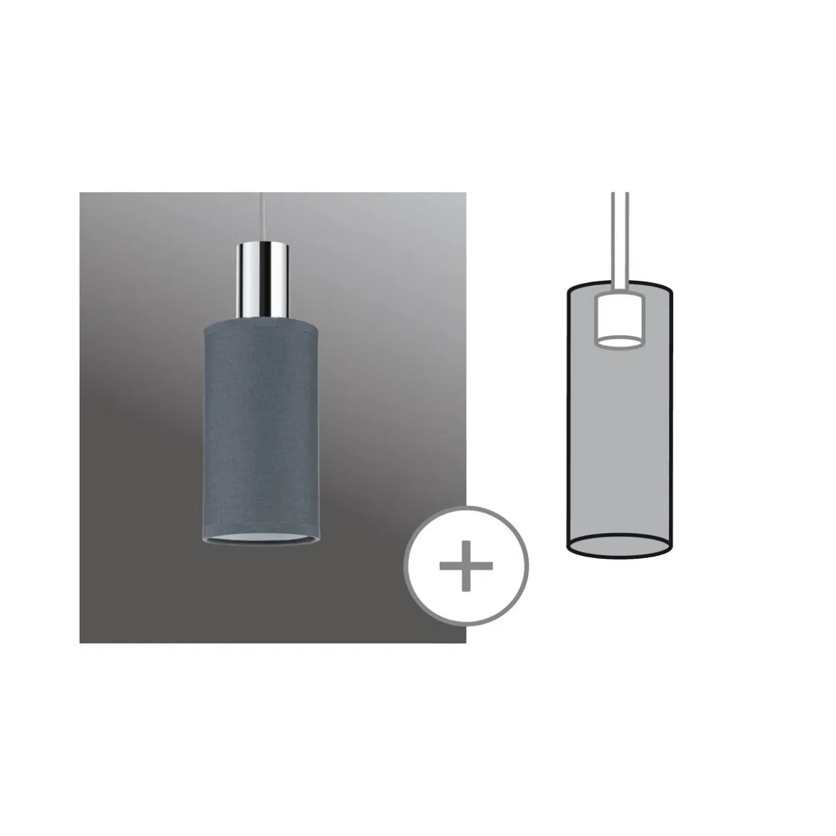 Paulmann 95609 Schienensystem Urail Schirm Valerio 2Easy 100mm Anthrazit