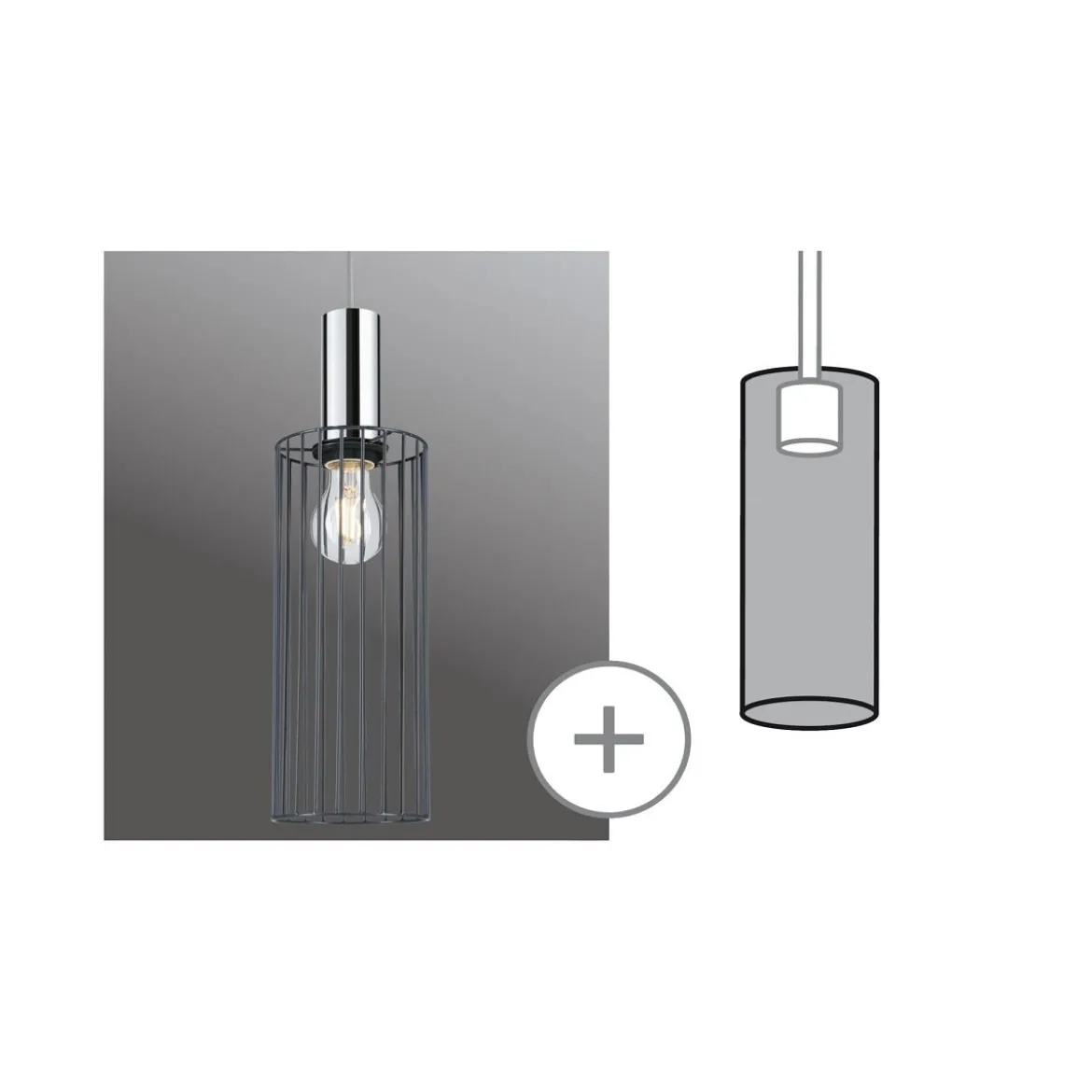 Paulmann 95614 Schienensystem Urail Schirm Biraha 2Easy 120mm Anthrazit