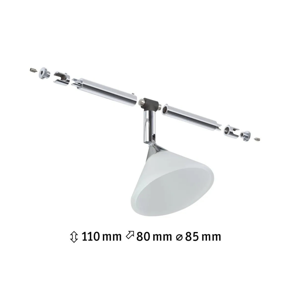 Paulmann 94138 Seilspot Colmar Chrom Satin ohne Leuchtmittel max. 10W GU4