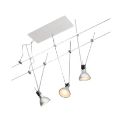Paulmann 94455 Seilsystem Simple Basisset 3 Spots GU5,3 max. 3x5W Chrom