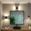 Paulmann 79560 Selection Bathroom LED Wandleuchte Kame 2-flammig 3000K Schwarz IP44